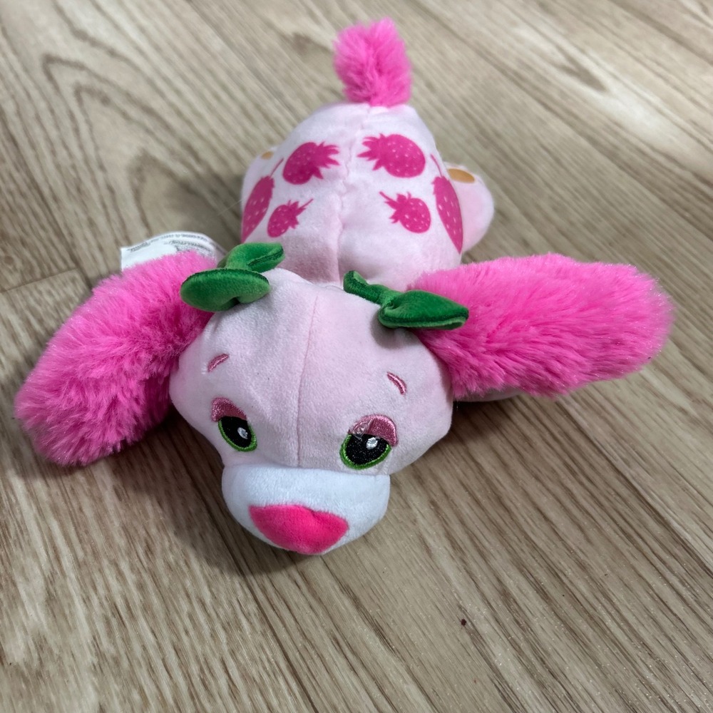 Cutetitos Carnivalitos Puppy Kids Small Pink Strawberry Plush‎ Dog Toy 2021